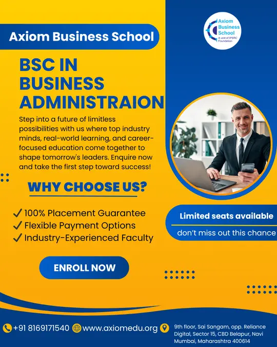 Looking for the Best BBA College in Navi Mumbai? Discover Axiom Business School